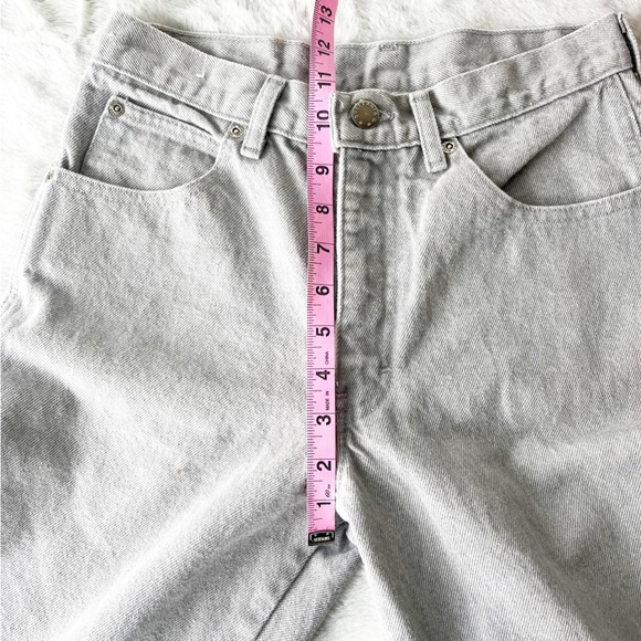 VINTAGE Brittania Grey High Waisted Straight Leg Jeans - Picture 10 of 12